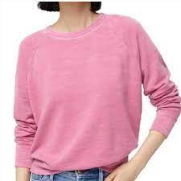 J. Crew Tops - J.Crew | Vintage Fleece Sweatshirt Pink Small